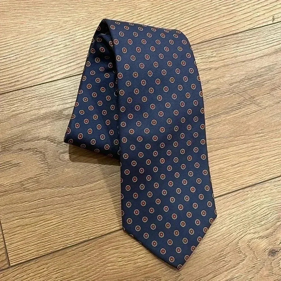 Learbury Other - Learbury Men’s Necktie Dark Blue and Red
